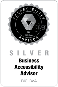 Silver Level Business Accessibiltiy Advisor Badge for BIG IdeA